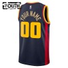 Maillot Enfant Golden State Warriors Personnalisable 2024-25 Nike City Edition Navy Swingman